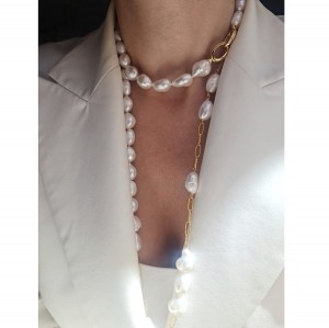 Colier lung asimetric cu...