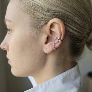 Cercel cuff cu model cu...